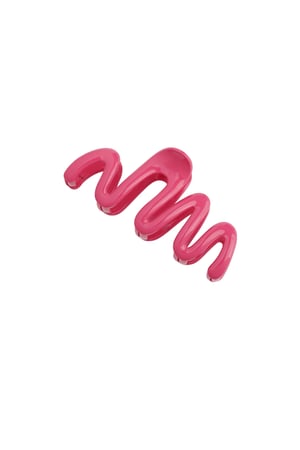 Hair clip aesthetic zigzag - fuchsia h5 