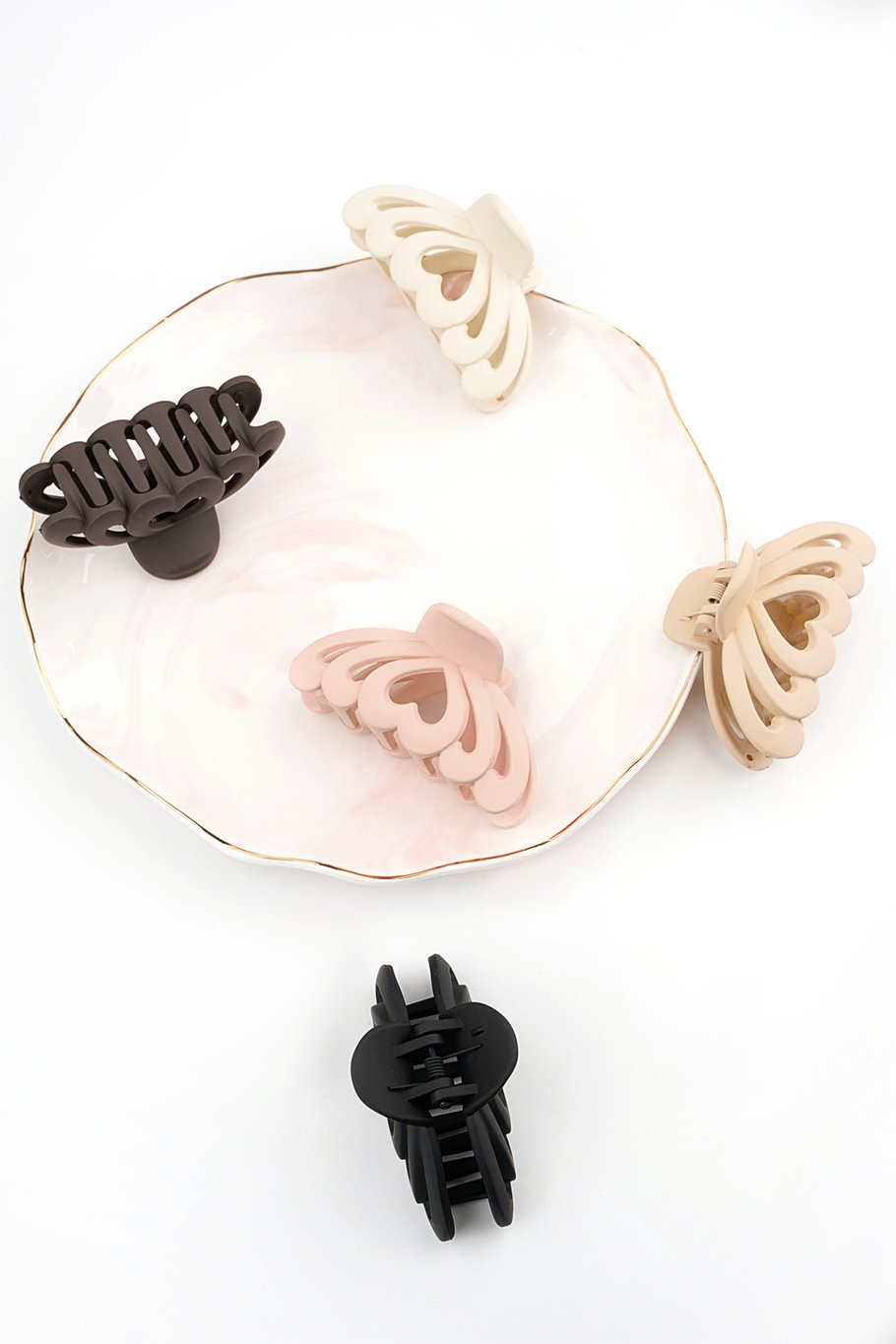 Hair clip multi heart - pink h5Picture2