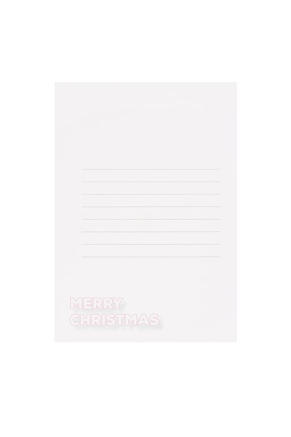 Weihnachtsgrußkarte Ho Ho Ho - rosa 2