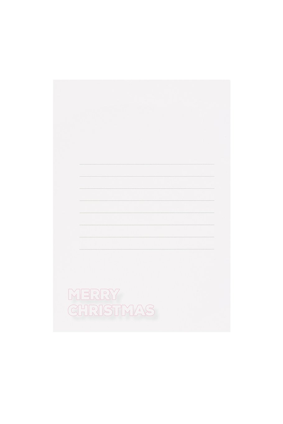 Biglietto di auguri di Natale Ho Ho Ho - rosa Immagine2