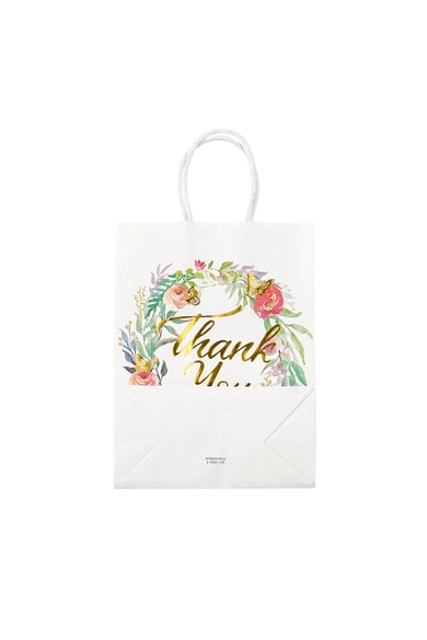 Bolsa de regalo corona de agradecimiento - blanco multi h5 Imagen2