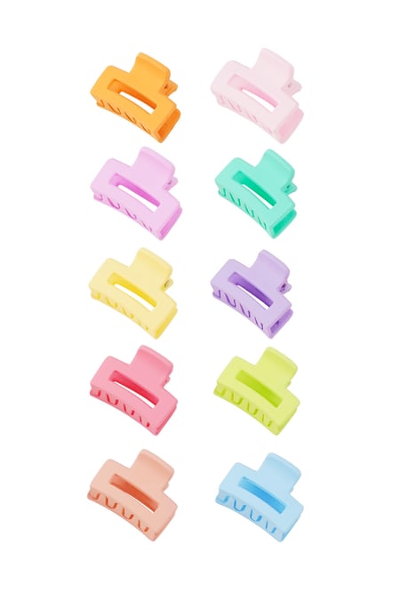 Set of hair clips summer basic - multi