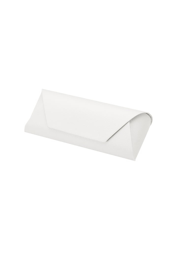 Simple basic sunglasses case - white 