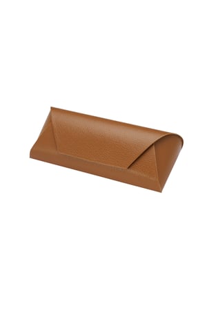 Simple basic sunglasses case - brown h5 