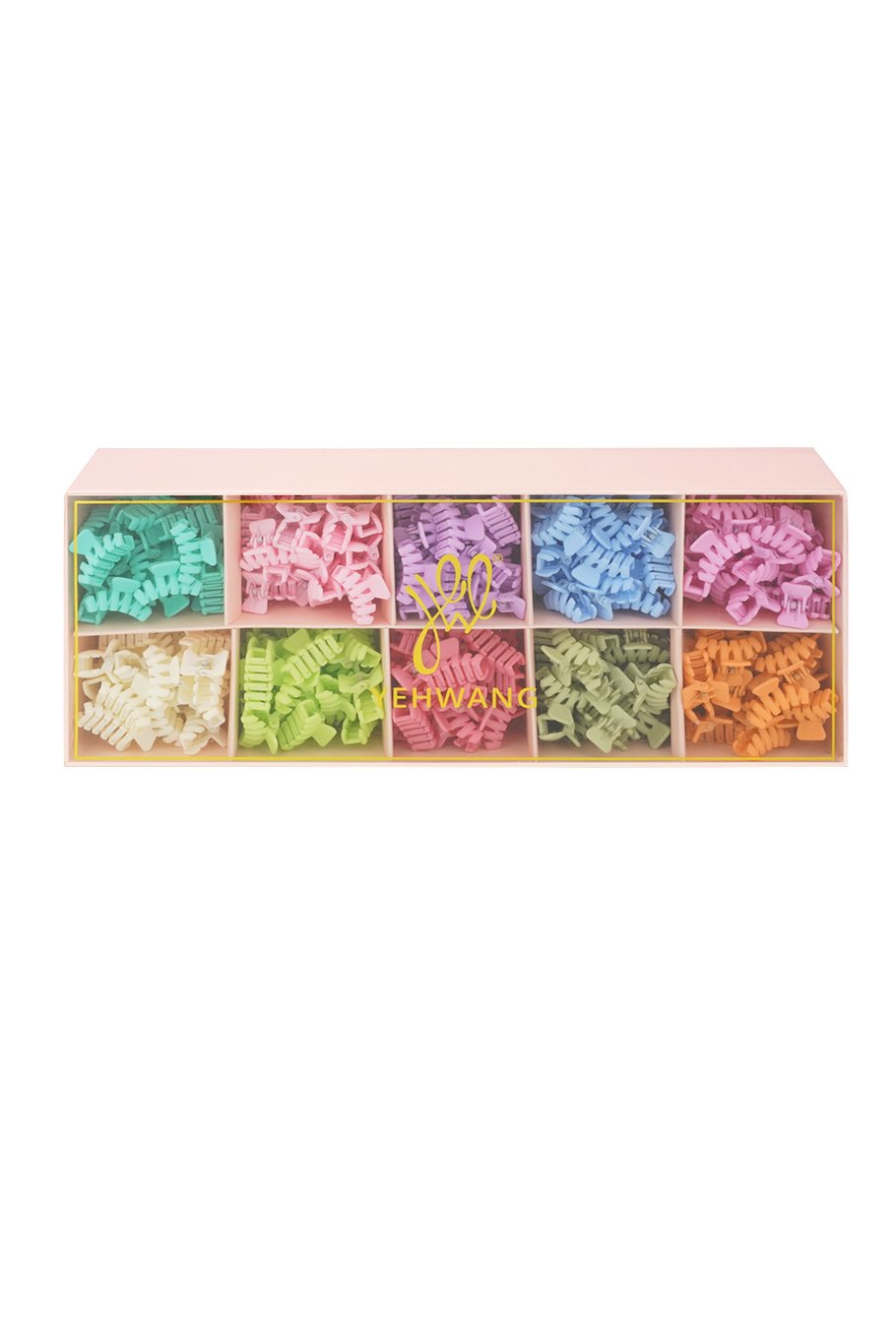 Set sommerlicher Zickzack-Haarspangen – helles Multi h5Bild2