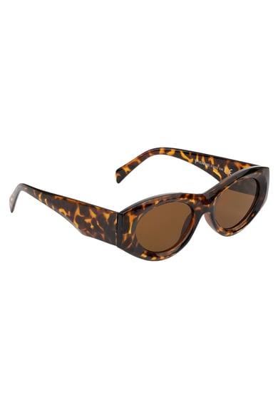 Retro-Look wie eine Sonnenbrille – braun h5 