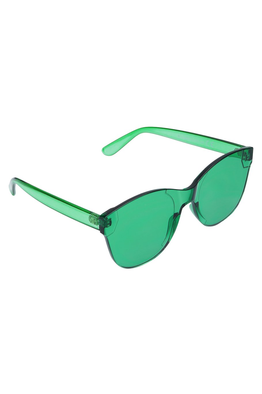 Single-color trendy sunglasses - beige