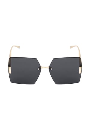 Rimless square sunglasses - gray/Gold color h5 Picture2