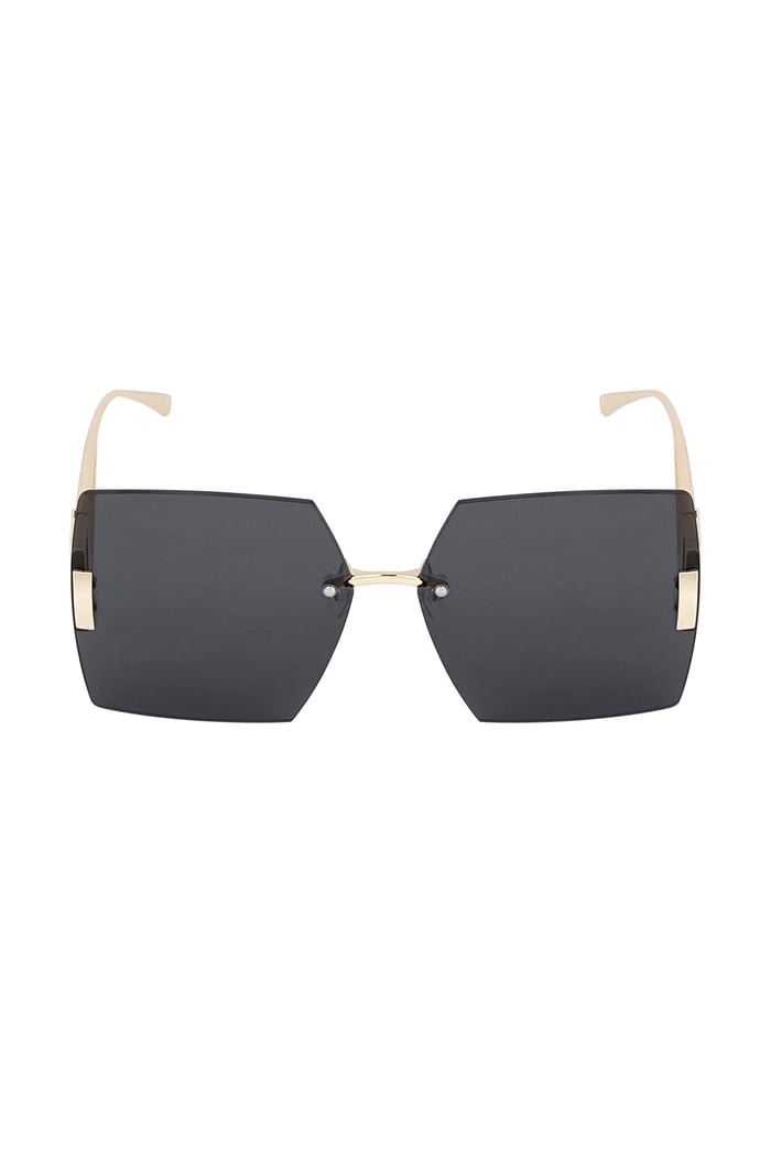 Rimless square sunglasses - gray/Gold color Picture2