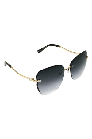 Statement sunglasses Gold Color hardware - gray h5 