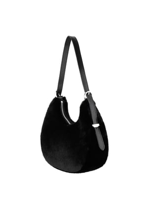 Flauschige Citytasche - Schwarz h5 Bild5