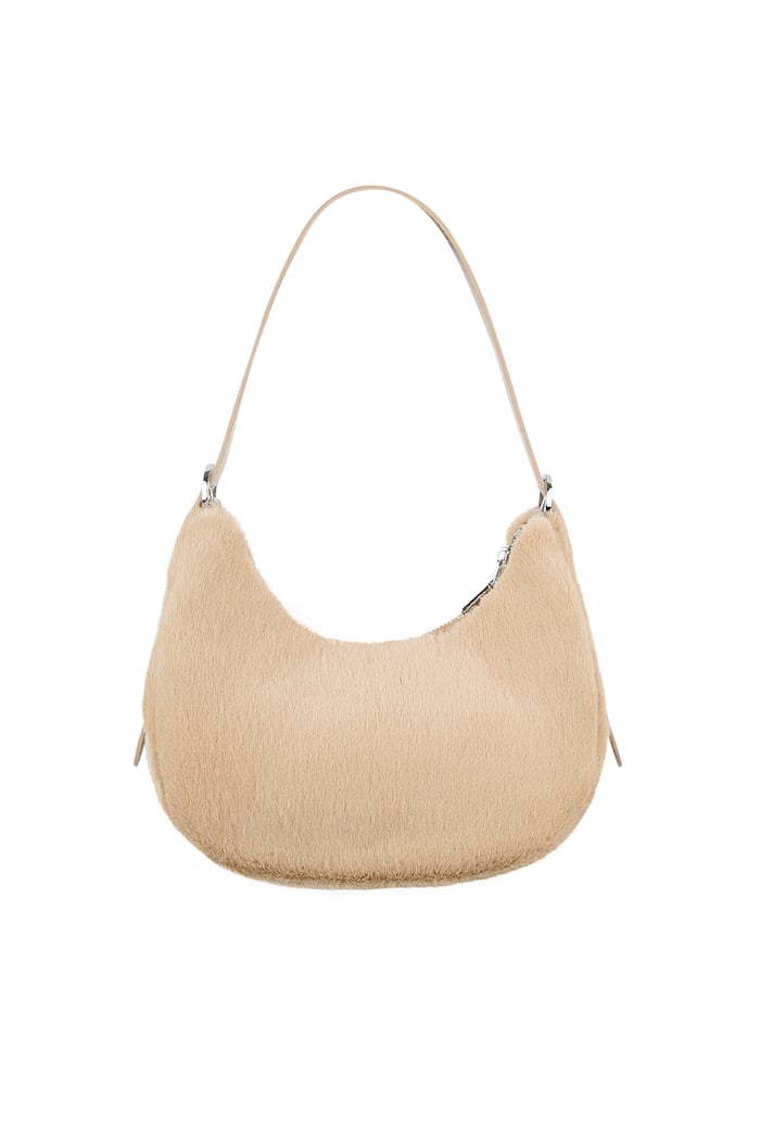 Flauschige Citytasche - Beige 