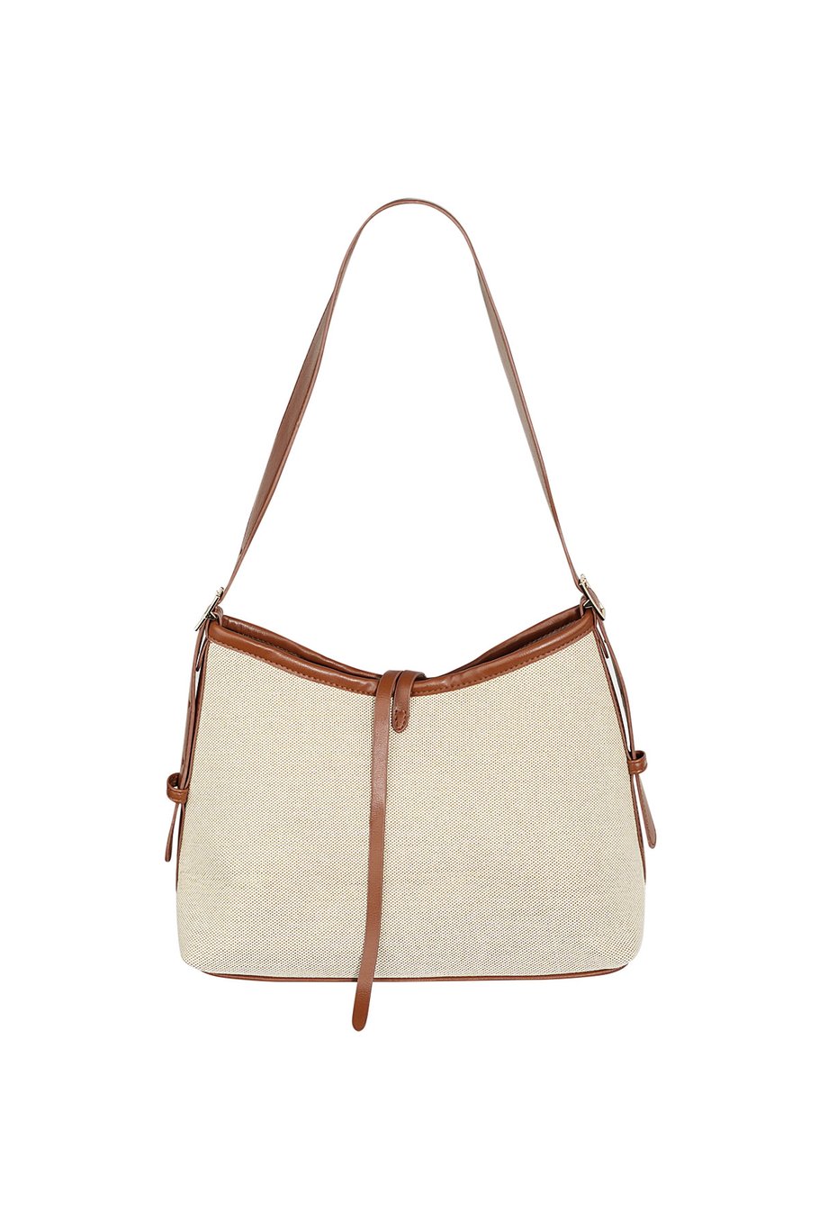 Borsa chic con tracolla regolabile - beige Immagine5