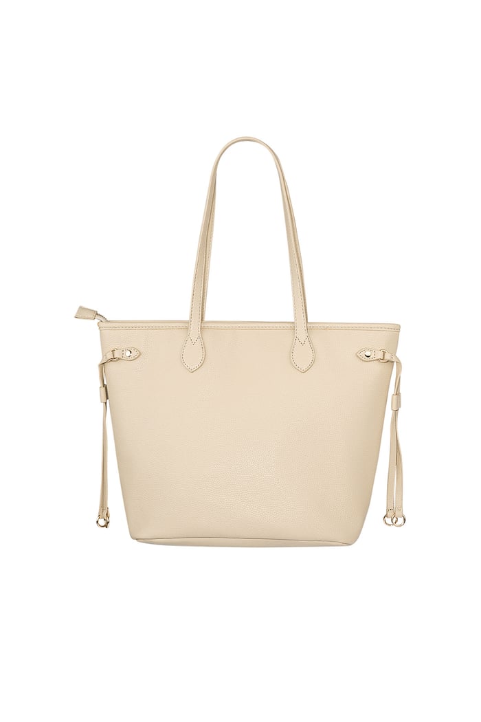 Handbag with straps - sand  