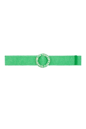 Colorful belt with print - green  h5 