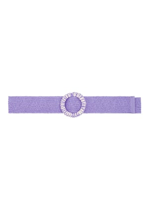 Colorful belt with print - purple h5 