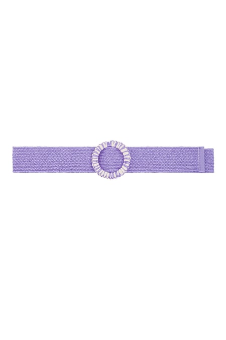 Colorful belt with print - purple 2