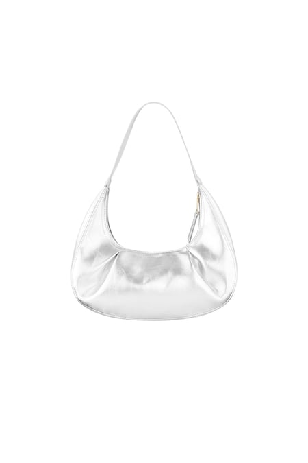 Bag with pleats - Silver Color color 2