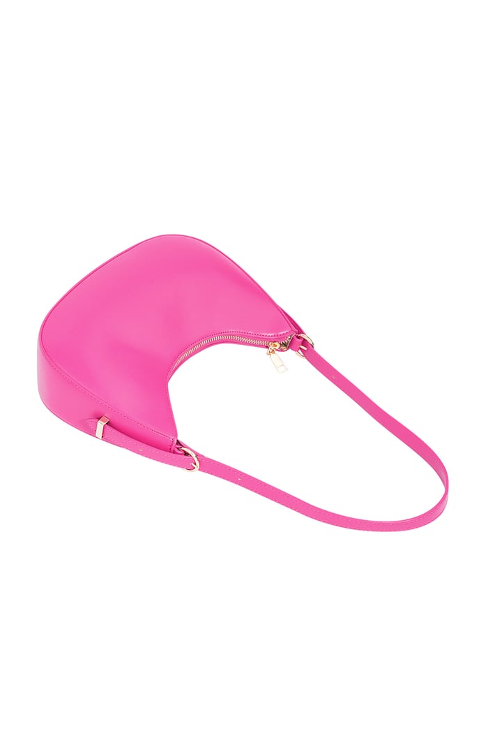 Bunte Halbmondtasche – Fuchsia Bild5