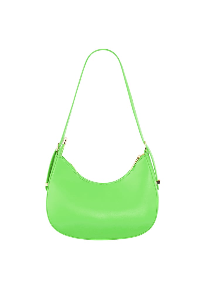 Colorful crescent moon bag - green 