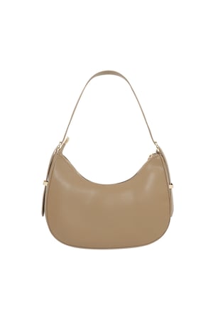 Classic half moon bag - beige h5 