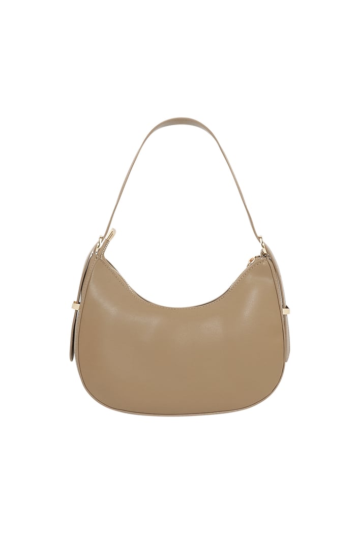 Classic half moon bag - beige 