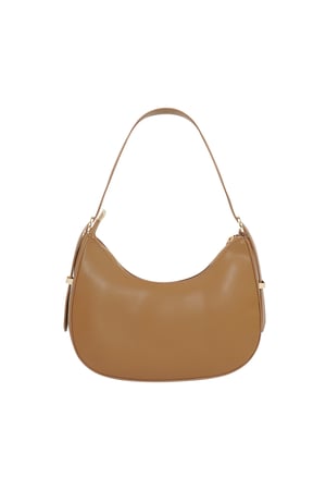 Classic half moon bag - brown h5 