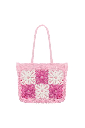 Beach bag flower future - pink h5 