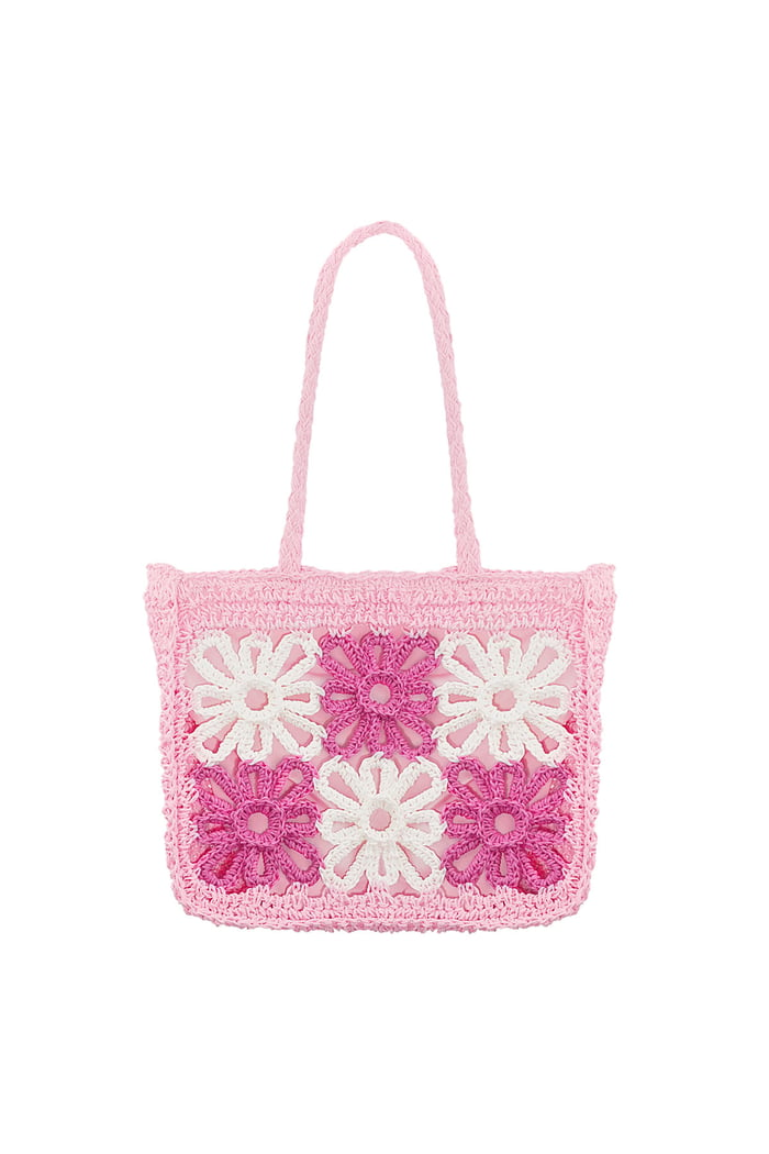 Beach bag flower future - pink 