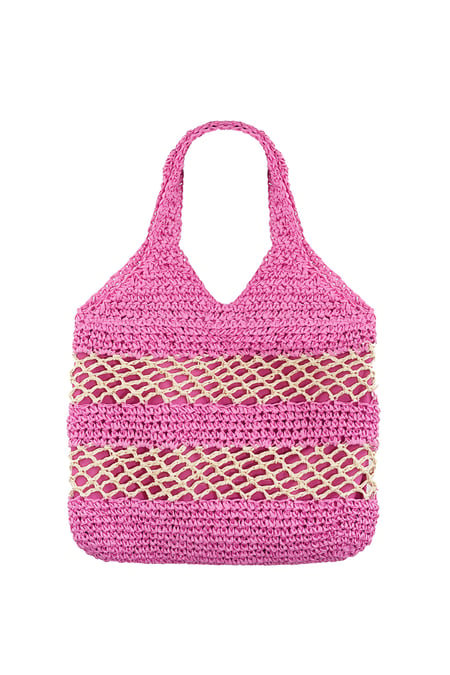 Beach bag colorful rebel - fuchsia