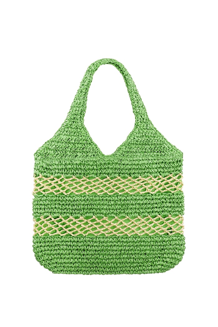 Beach bag colorful rebel - green 