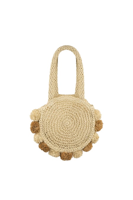 Pom pom beach bag - off-white 2