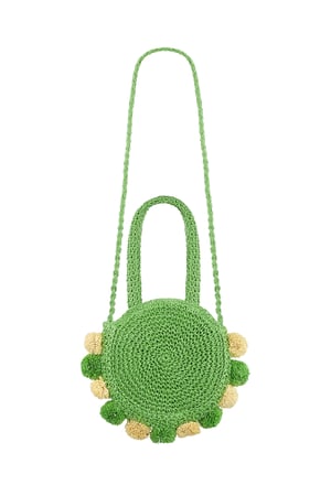 Pom pom beach bag - green h5 Picture6