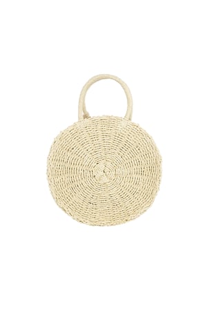 Round beach bag - off-white  h5 Picture5