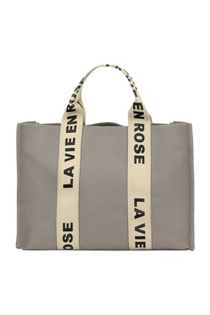 La vie en rose shopper - terracotta h5 