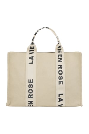 La vie en rose shopper - beige h5 