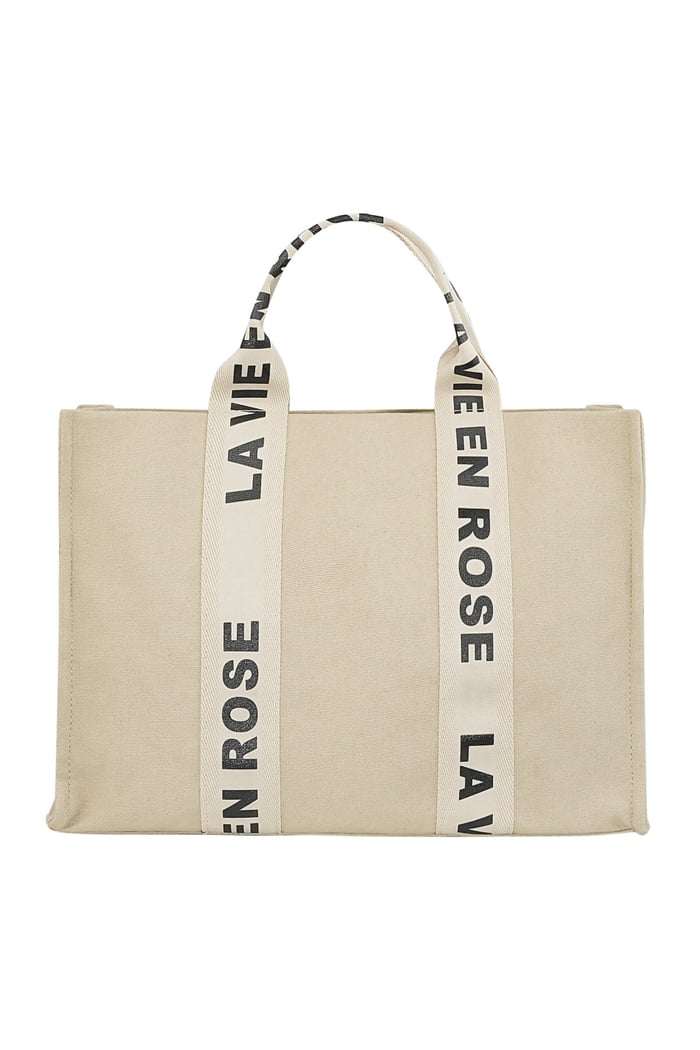 La vie en rose shopper - beige 