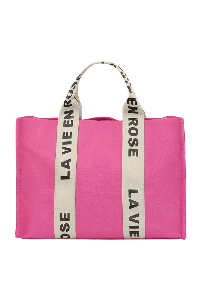 La vie en rose shopper - fuchsia 