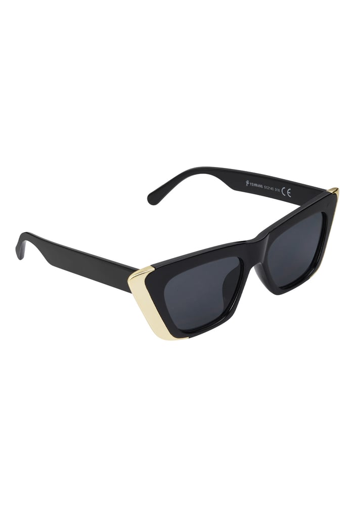 Sunglasses sun savvy - black Gold color 