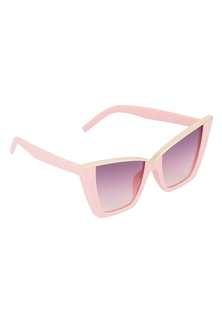 Schicke Sonnenbrille - rosa  2