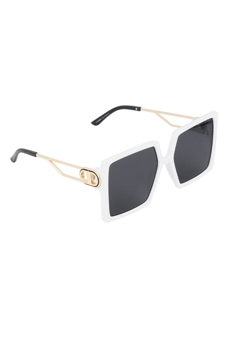 Summer statement sunglasses - white  2