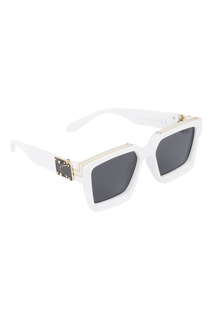 Shine bright sunglasses - black/white  