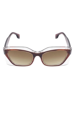 Double frame sunglasses - brown  h5 Picture4