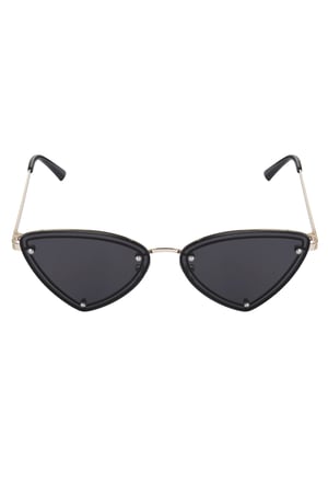 Retro party sunglasses - black Gold color h5 Picture4