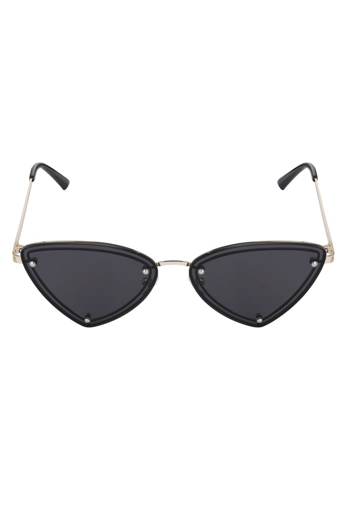 Retro party sunglasses - black Gold color Picture4