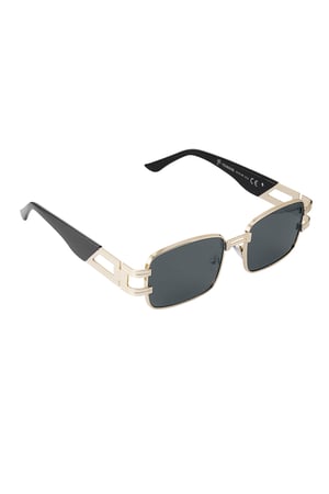 Sunglasses simple metal essential - black Gold color h5 