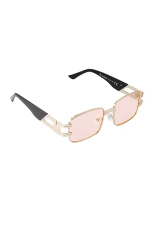 Sunglasses simple metal essential - pink Gold color h5 