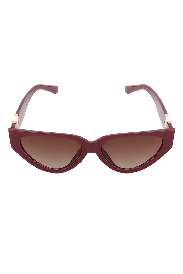 V statement sunglasses - wine red Picture4