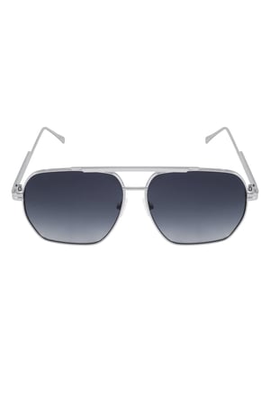 Metal summer sunglasses - Black and Silver color h5 Picture4