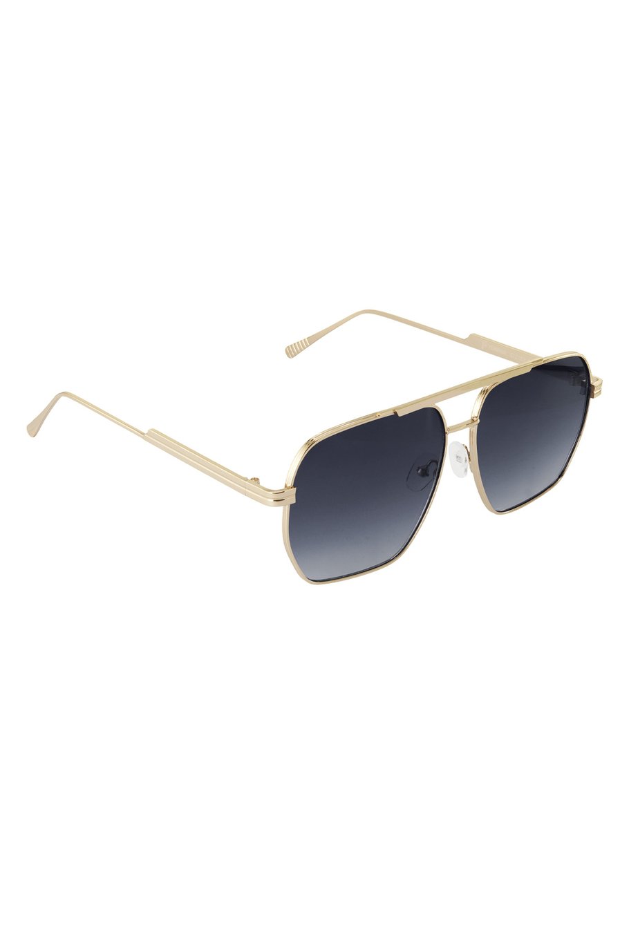 Metal summer sunglasses - Black and Gold color 